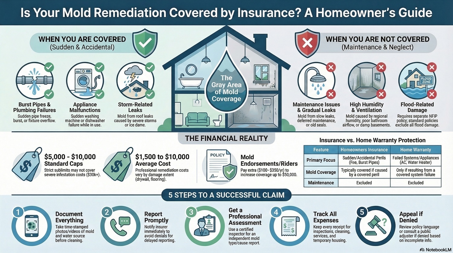 Is Mold Remediation Covered By Insurance In Tampa Bay