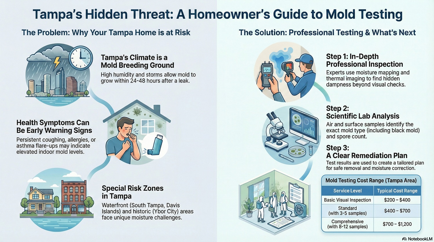10 Things Tampa Homeowners Must Know About Mold Testing Before It Is Too Late