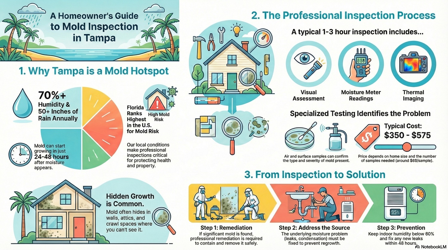 Checklist for booking a Tampa mold inspection in 2026