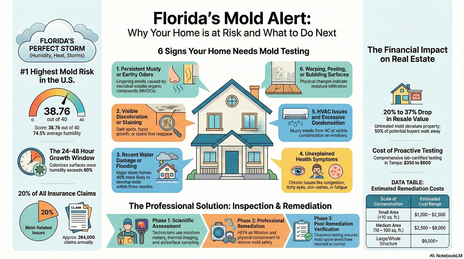Top Signs Your Florida Needs Mold Testing