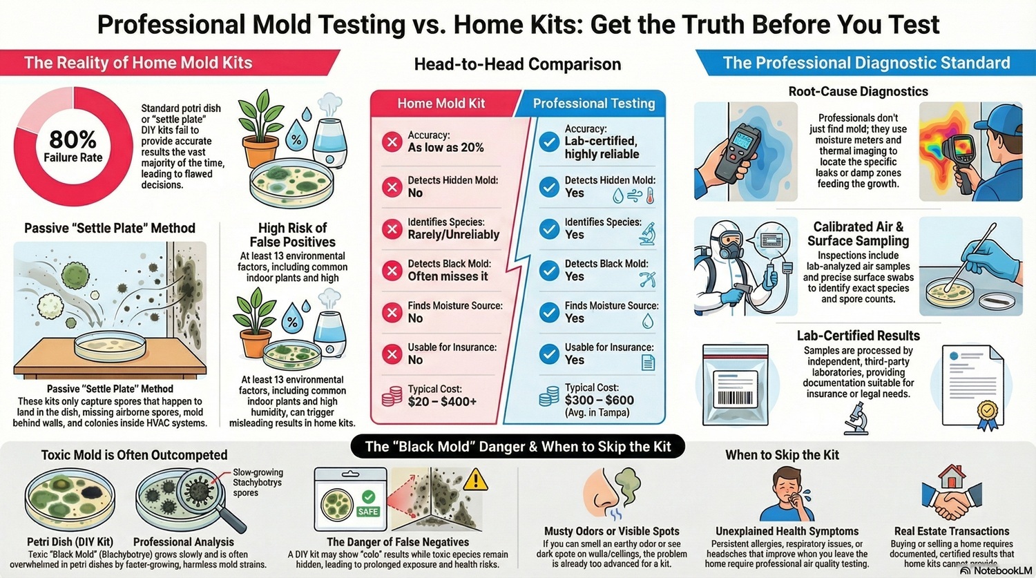 Professional Mold Testing vs Home Kits How To Choose The Right Option