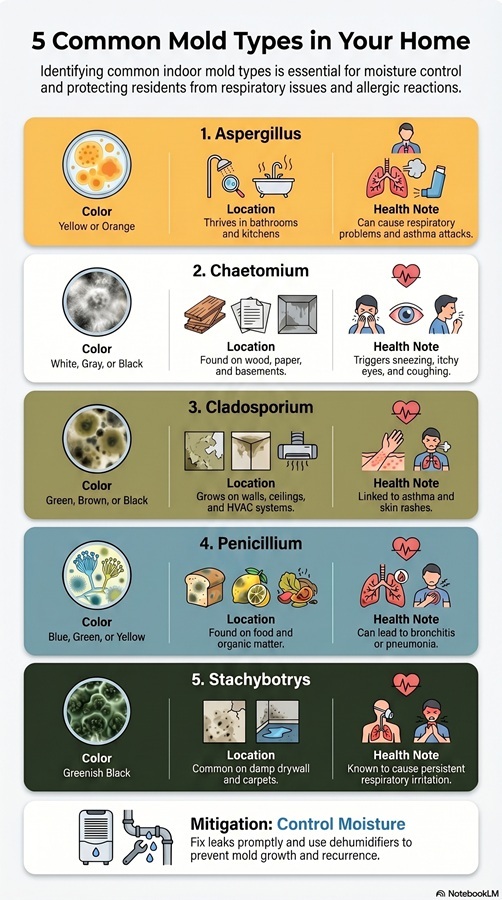 5 Common Mold Found In Tampa Bay