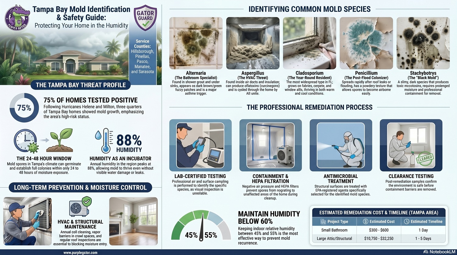 Different Types of Mold Found In Tampa Bay Homes A Complete Identification Guide
