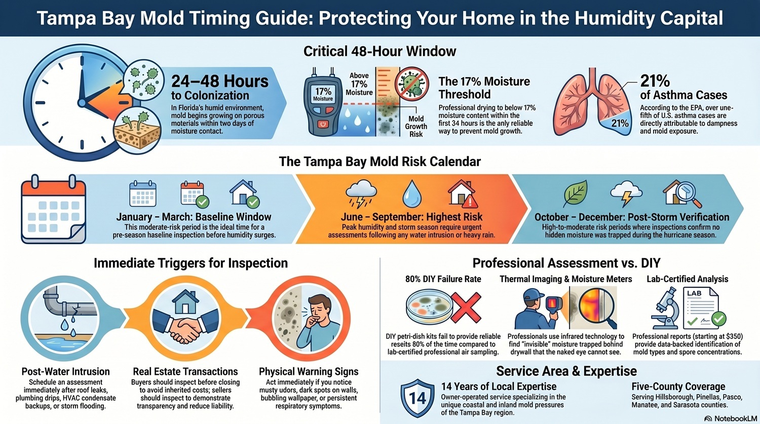 Best Time to Schedule a Professional Mold Inspection Service in Tampa