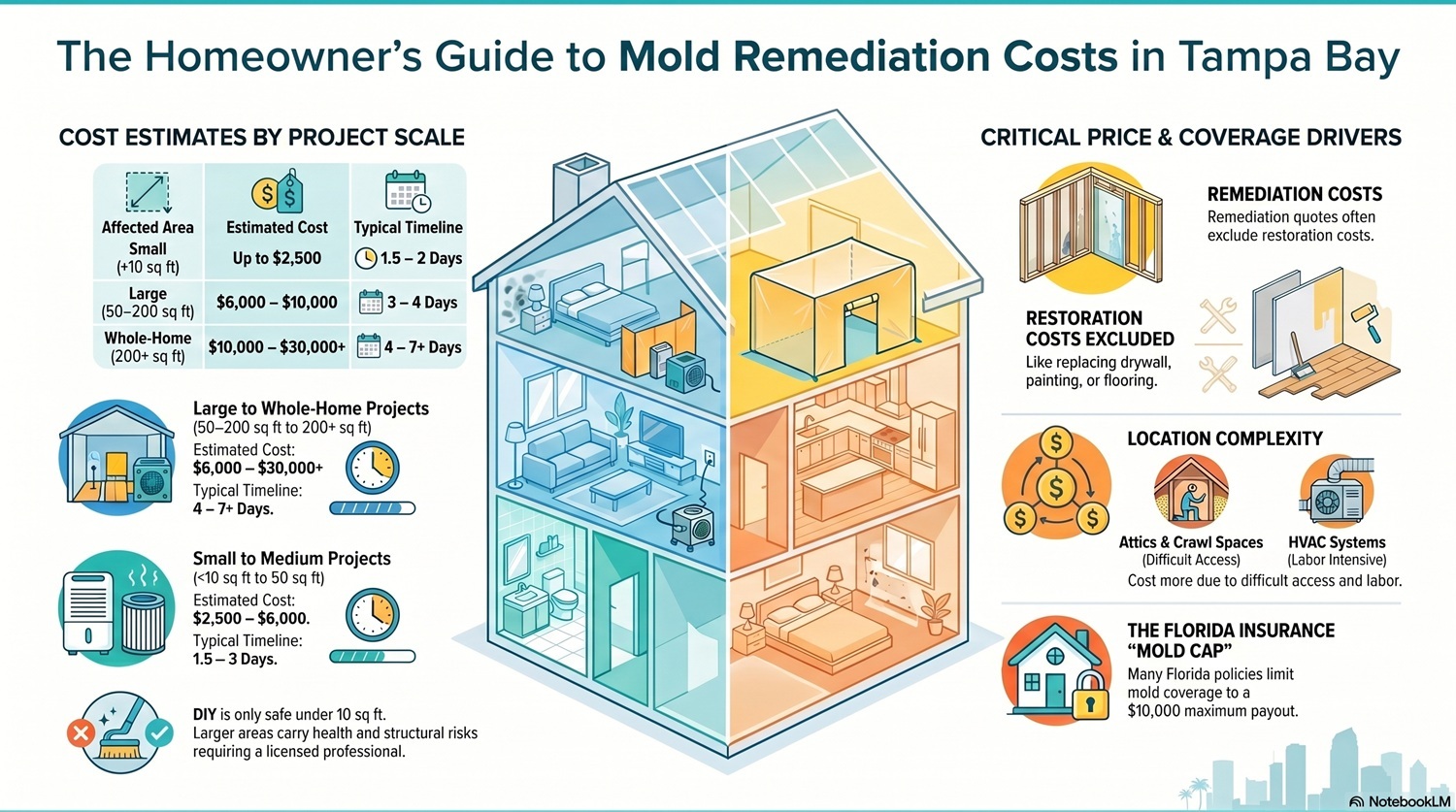 How Much Does Mold Remediation Cost In Tampa Bay?