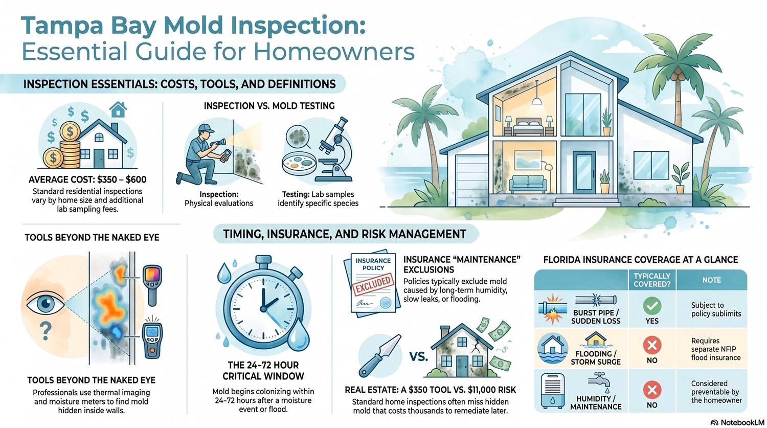 11 Most Common Questions People Always Ask About A Mold Inspection In Tampa Bay