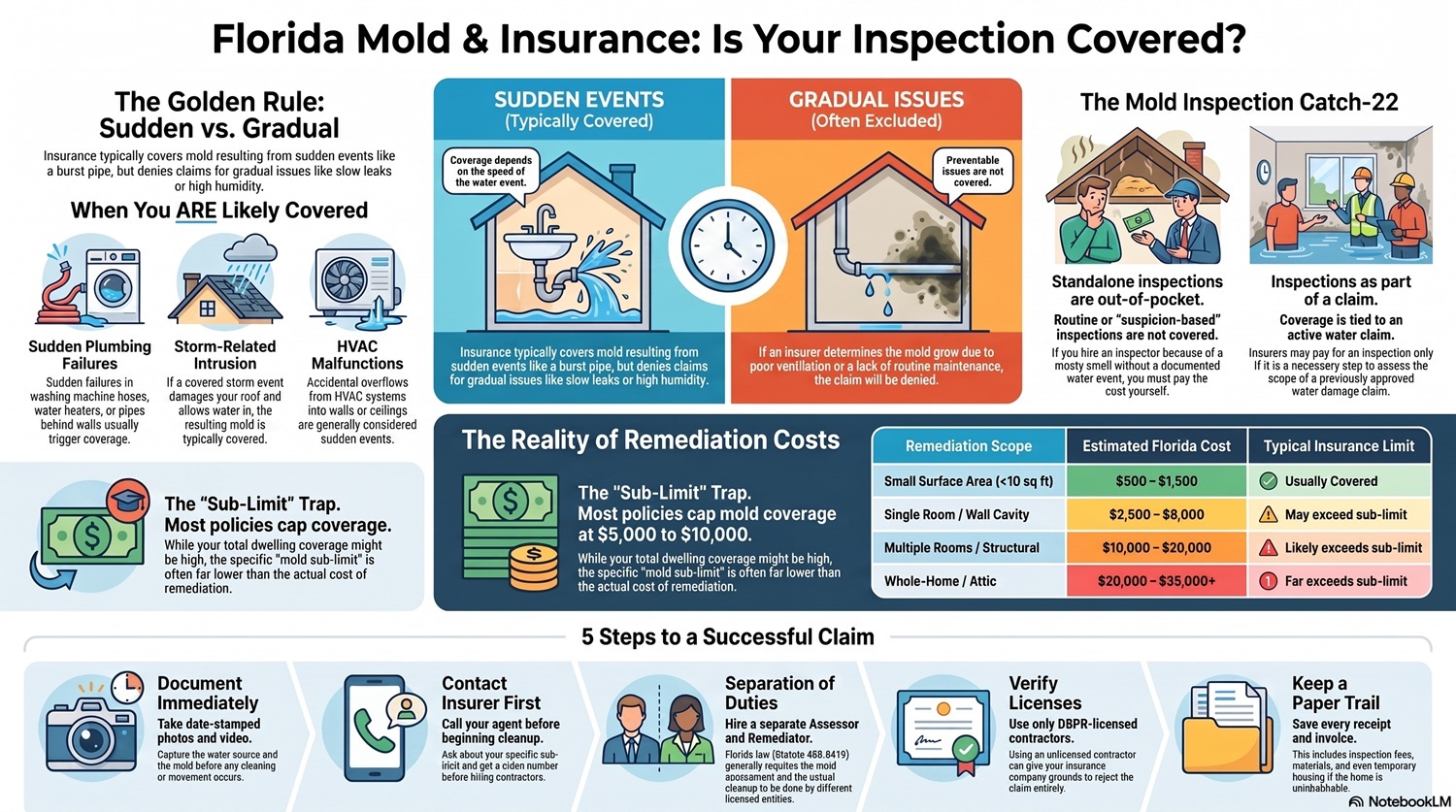 Does Homeowners Insurance Cover Mold Inspection In Florida