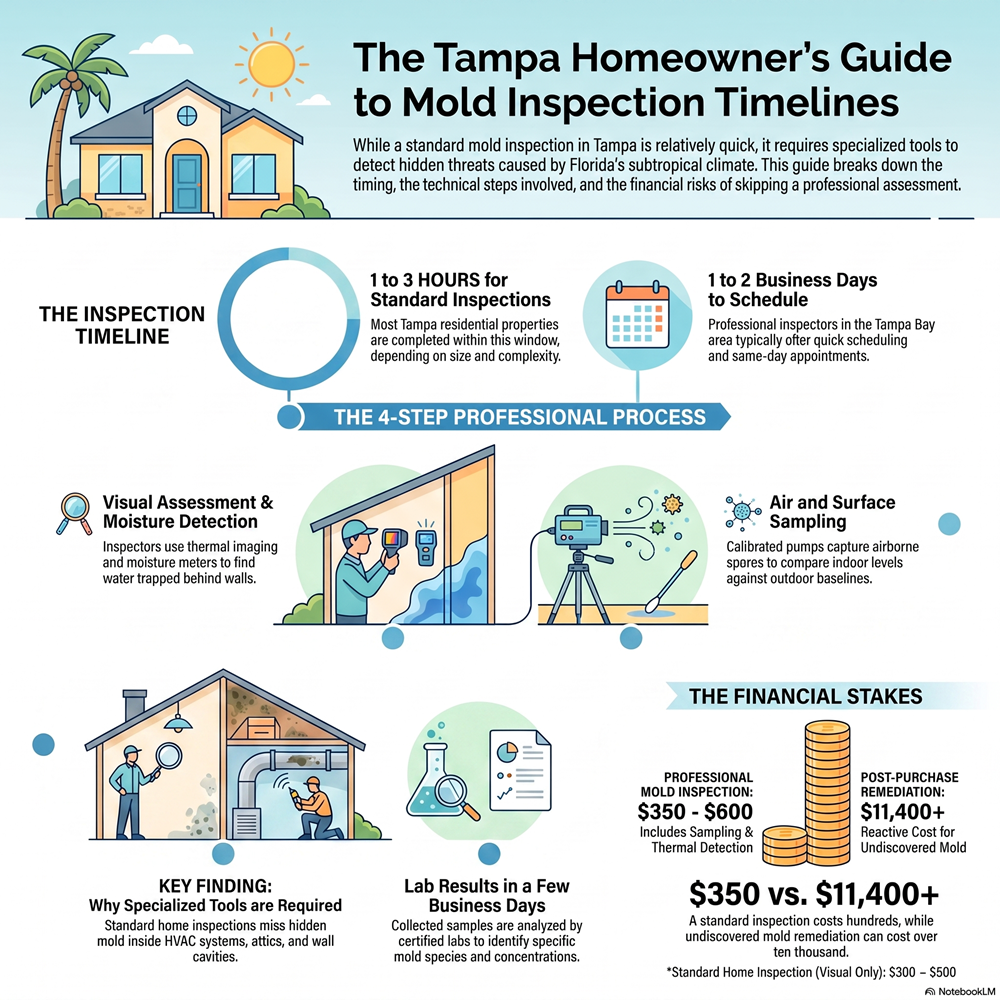 How Long Does A Mold Inspection Take In Tampa?