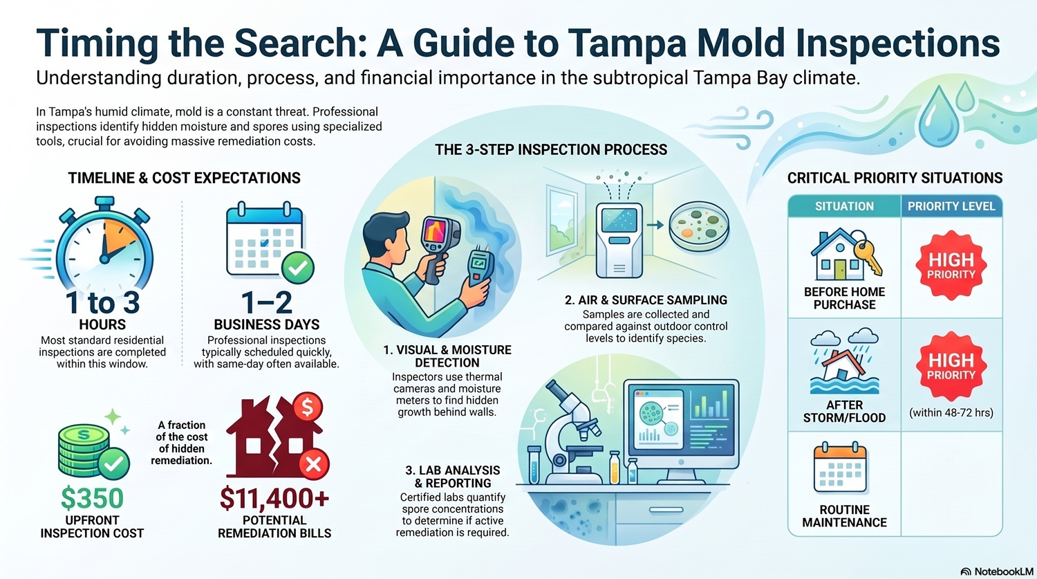 How Long Does A Mold Inspection Take In Tampa