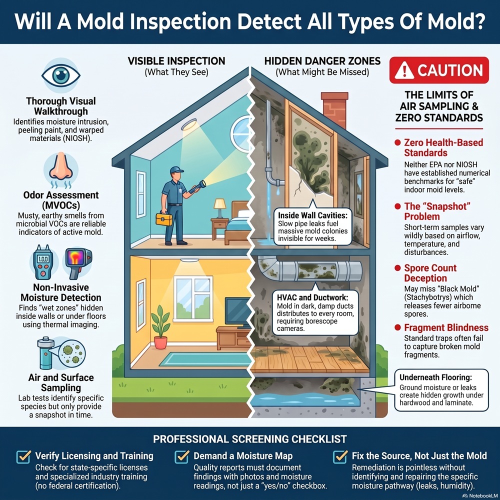Will A Mold Inspection Detect All Types Of Mold