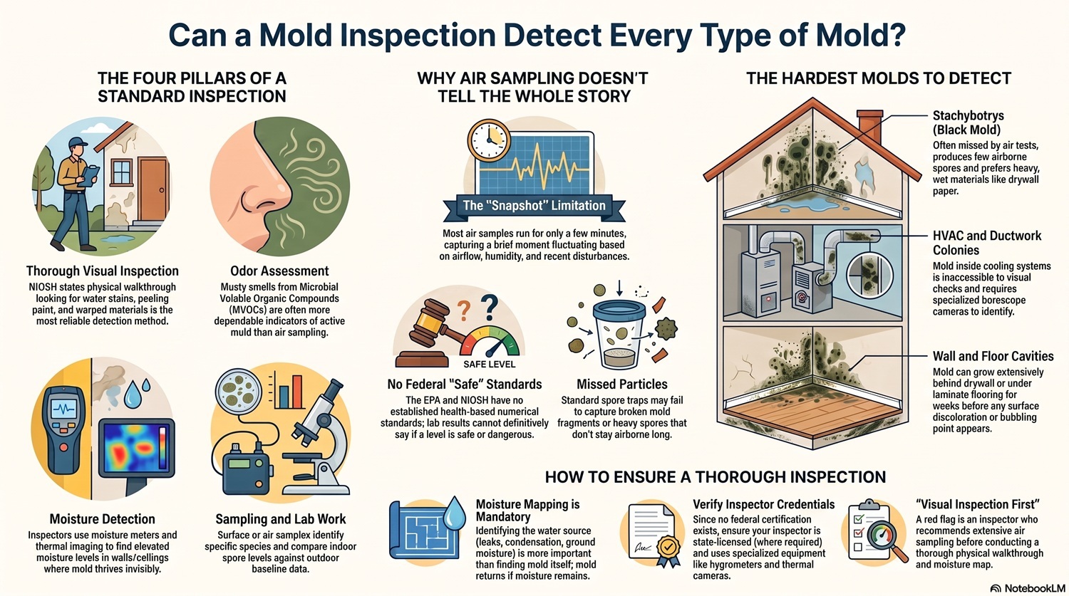 Will A Mold Inspection Detect All Types Of Mold